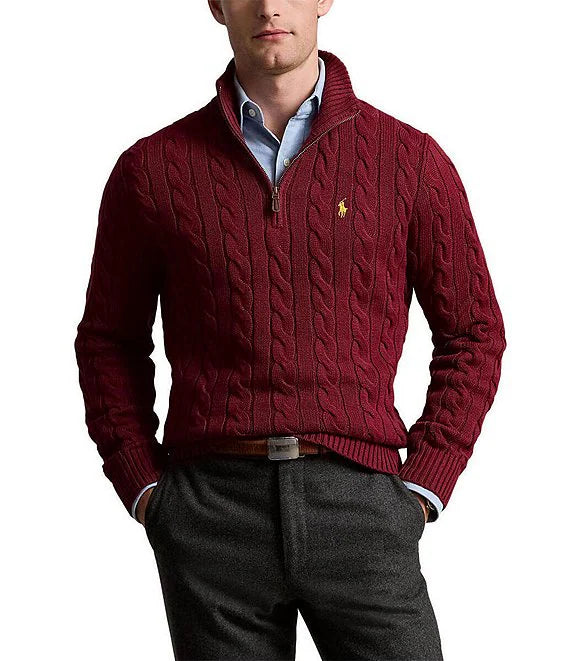 RL POLO - Ribbed Knit Cotton Sweater